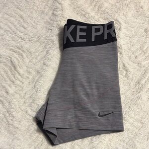 Grey Nike Pro Shorts